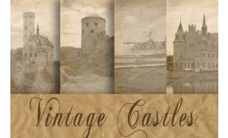 Digital Paper: Vintage Castles