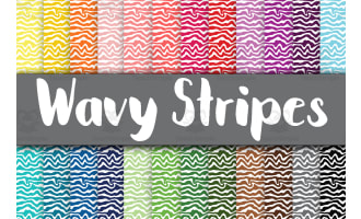 Digital Paper: Wavy Stripes