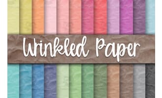 Digital Paper: Wrinkled Paper Textures