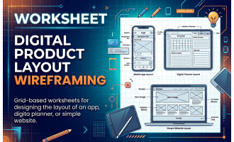 Digital Product Layout Wireframing
