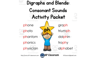 Digraph CH Consonant Sound Activity Packet and Worksheets by ...