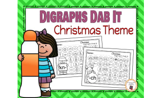 Digraphs Dab It - Christmas Theme