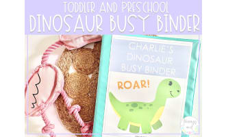 Dinosaur Busy Binder | Preschool Learning Activities