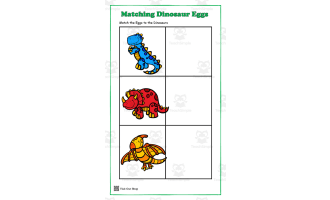 Dinosaur Egg Match