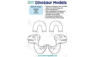 Dinosaur Models Activity