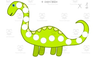 Dinosaur Repeated Addition Mats Set 2