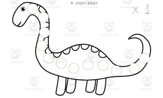Dinosaur Repeated Addition Mats Set 8