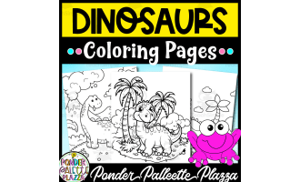 Dinosaurs Coloring Pages - Set 1
