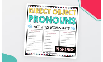 Direct Object Pronouns Practice Grammar Worksheets in Spanish