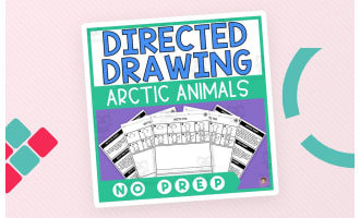 Directed Drawing and Creative Writing Prompts (12 Arctic Animals)