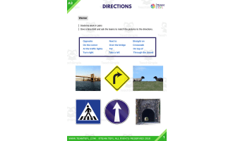 Directions Pre Intermediate ESL ELL ELA Lesson Plan