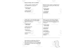 Discounts, Markups & Sales Tax Guided Notes + Homework Set