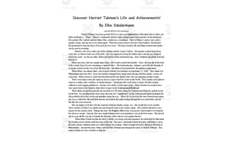 Discover Harriet Tubman | Comprehension & Math Problems