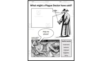 Discovering the Plague Doctor: Fact Sheet and Worksheets