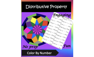 Distributive Property Color By Number Activity