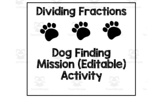 Dividing Fractions Dog Mission Activity