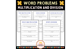 Division and Multiplication Word Problems Math Worksheets for Grade 2