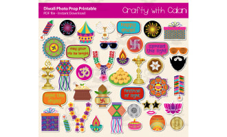 Diwali Celebration Photo Booth Prop Classroom Activity