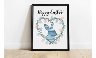 DIY EASTER WREATH, FINGERPRINT CRAFT, SPRING HOMESCHOOL ART