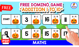 DOMINÓ GAME OF ADDITION | HALLOWEEN THEMED