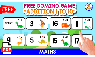 DOMINÓ GAME OF DINO | ADDITION THEMED