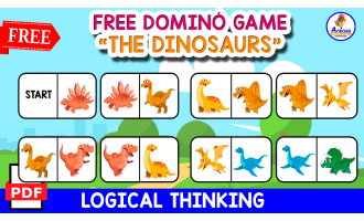 DOMINÓ GAME OF DINO | Free Resource for Kids