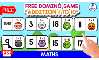 DOMINÓ OF ADDITION | MONSTER THEMED