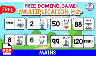 DOMINÓ OF MULTIPLICATION | IA Themed