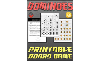 Dominoes Printable Board Game (Editable Google Slides)