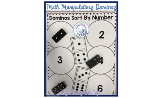 Dominos Math Manipulatives | Matching & Sorting Printables