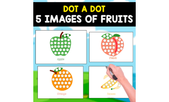 DOT A DOT | FRUITS THEMED | 5 IMAGES