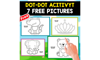 DOT-DOT ACTIVITY | 7 FREE IMAGES FOR KIDS