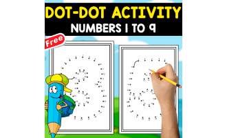 DOT-DOT ACTIVITY | NUMBERS 1 TO 9 | POSTERS