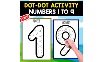 DOT-DOT ACTIVITY | NUMBERS 1 TO 9