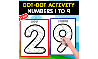 DOT-DOT IN SPANISH | NUMBERS 1 TO 9