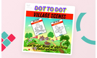 Dot to Dot Village Scenes for Adults: Village Scenes Connect the Dots