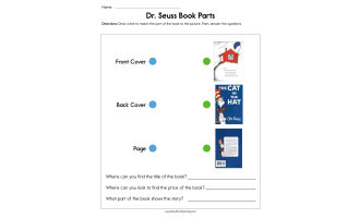 Dr. Seuss Book Parts Worksheet