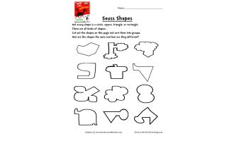 Dr. Seuss Shapes Worksheet