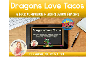 Dragons Love Tacos Book Companion & Articulation Practice - BOOM Cards