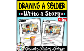 Drawing a Soldier Write a Story Activity - Memorial Day