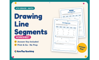 Drawing Line Segments Worksheet – 4th Grade Geometry Practice