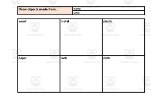 Drawing Resources Worksheet