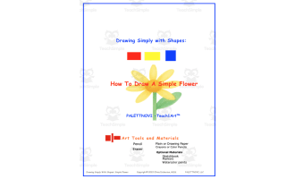 Drawing Simply With Shapes - How to Draw A Simple Flower