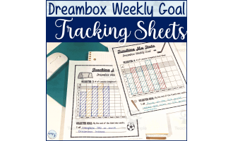 Dreambox Weekly Goal Tracking Sheets - Sports Themed