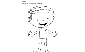 Dressing for the Summer, Printable, Special Ed