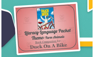 Duck On A Bike: Language-Literacy Book Companion Packet