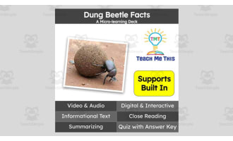 Dung Beetle | Interactive Science Lesson | Micro-Learning Deck
