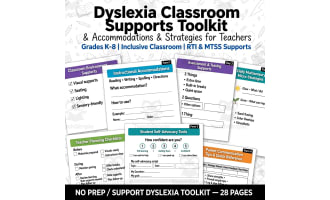 Dyslexia Classroom Supports Toolkit | Accommodations & Strategies