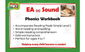 EA (e as in head): Suffix: Phonics Workbook Reading Made Simple