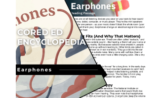 Earphones Reading Comprehension Passage - Cored Ed Encyclopedia